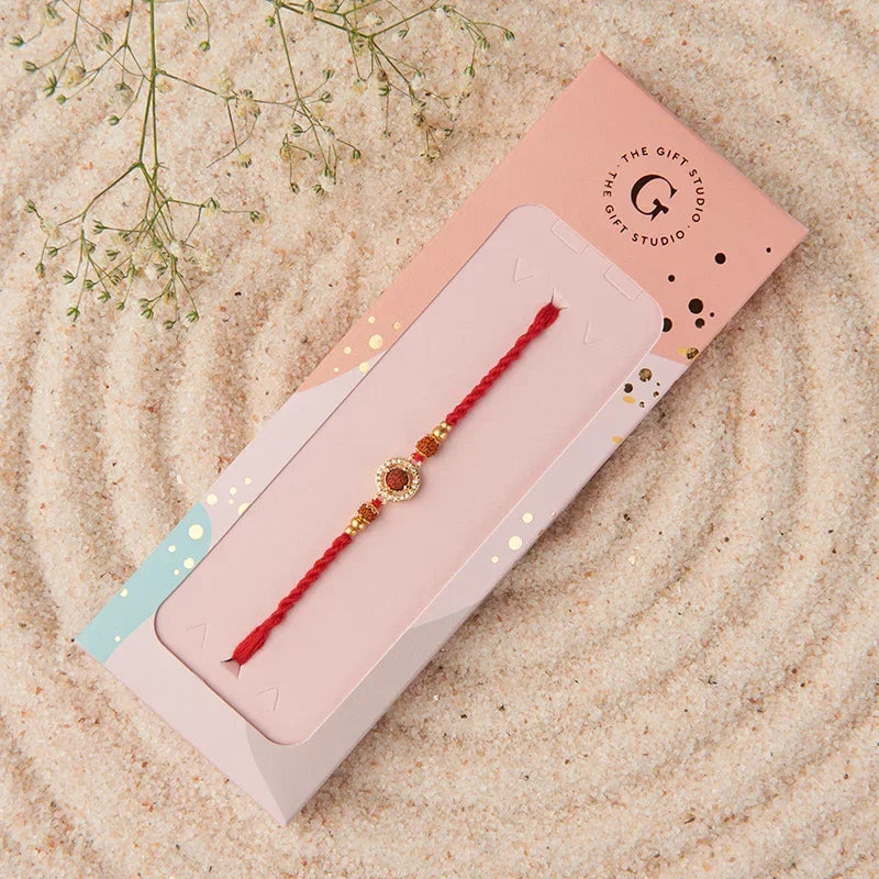 Sacred Rudraksha Rakhi_The Gift Studio