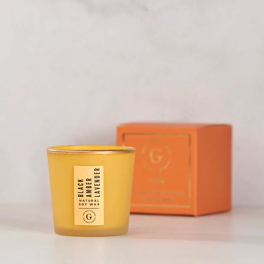 Shot Jar Candle - Black Amber-The Gift Stduio