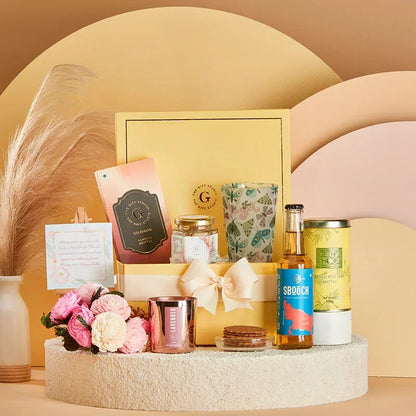 Sip, Snack & Shine Hamper for Sister_The Gift Studio