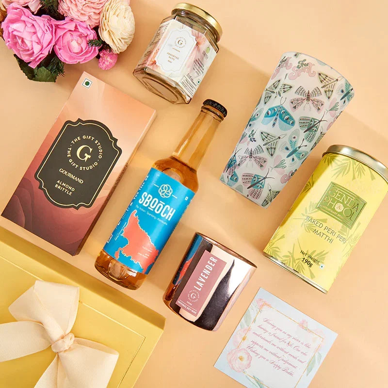Sip, Snack & Shine Hamper for Sister_The Gift Studio