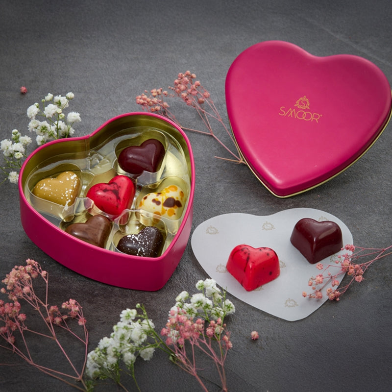 Smoor Heart Shaped Praline Tin (72g)