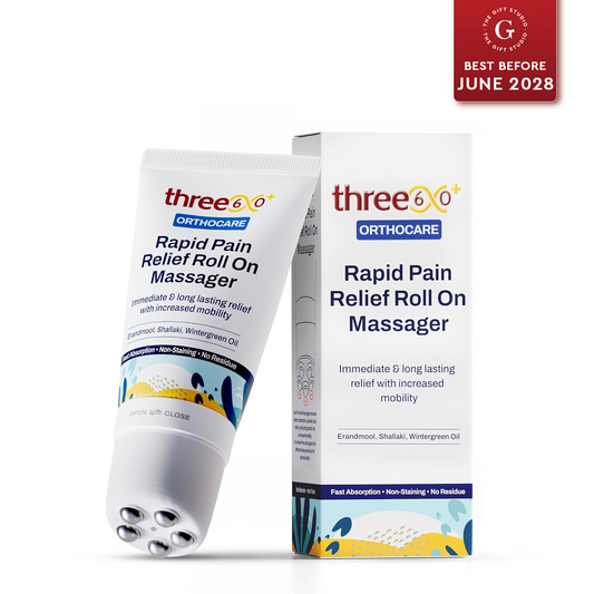 Three60+ Rapid Pain Relief Roll On Massager