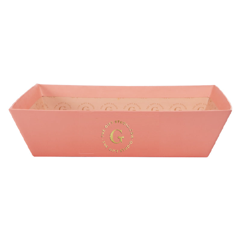 TRAY LARGE BLUSH -12X12X6"