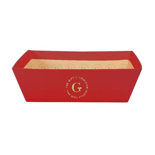 TRAY SMALL RED - 10x10x5" - The Gift Studio