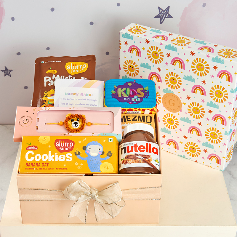 Tales, Tunes & Treats Rakhi Hamper for Kids_The Gift Studio