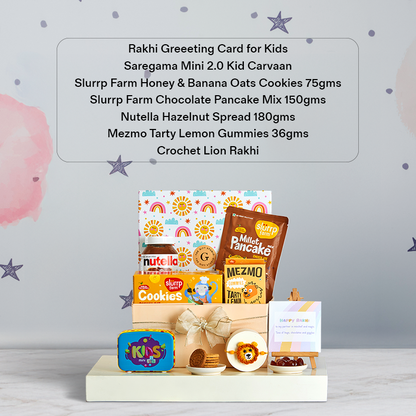 Tales, Tunes & Treats Rakhi Hamper for Kids_The Gift Studio