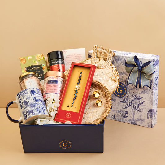 The Majestic Rakhi Hamper for Brother for International Shipping | Exclusive Global Delivery