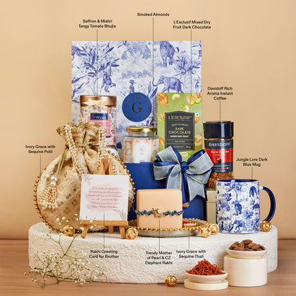 The Majestic Rakhi Hamper for Brother