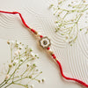 The Mother of Pearl Rakhi with CZ Embellishment