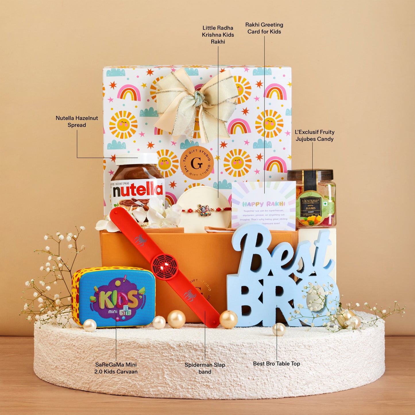 The Musical Radha Krishna Kids Rakhi Hamper