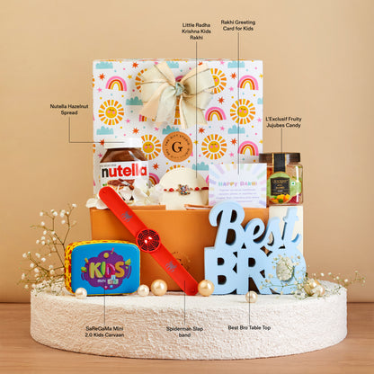 The Musical Radha Krishna Kids Rakhi Hamper
