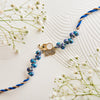 Trendy Mother of Pearl & CZ Elephant Rakhi
