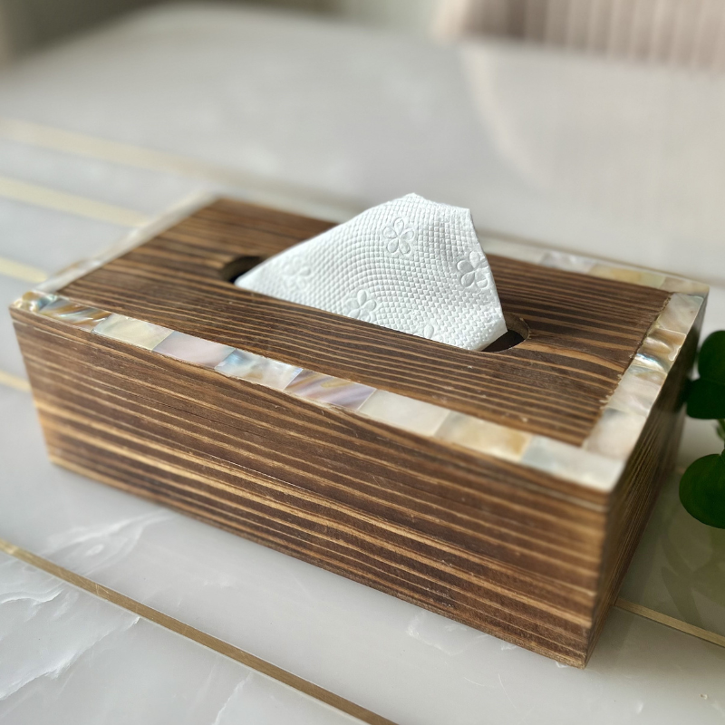 Wooden Tissue Box (21cmx12cmx7cm)