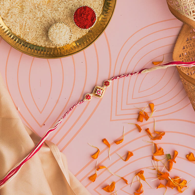 Blossom Meenakari Rakhi