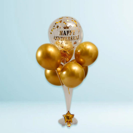 Golden Anniversary Balloon Bouquet