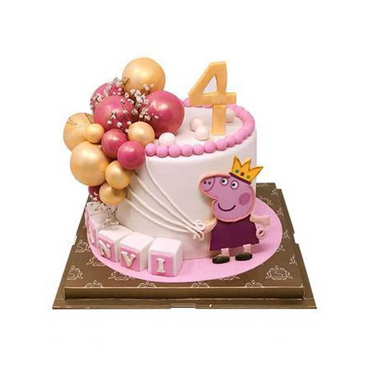 Peppa Balloon Cake