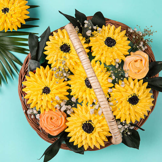Floral Cupcake Basket / Bouquet (Small)